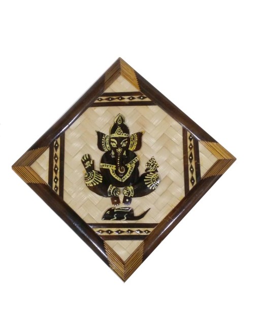 Lootkabazaar Hand Crafted Decorative Wooden Ganesha For Home Decor (SEHCWBG021904)